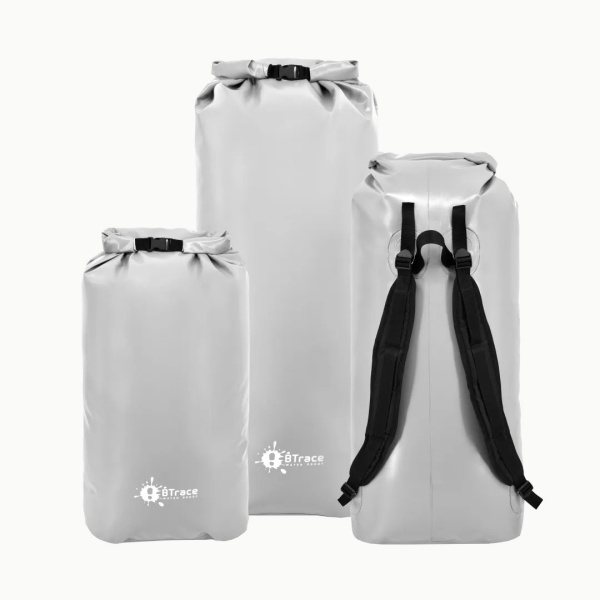Гермомешок с лямками BTrace DryBag 60л (Серый; В100смØ50см)